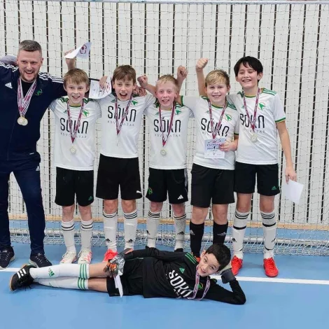 07Vestur: U-13 dreingir vunnu futsal kappingina