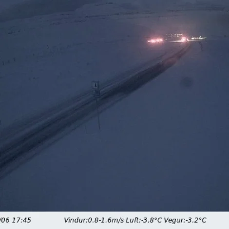 Vegurin um Gøtueiði var stongdur eina løtu