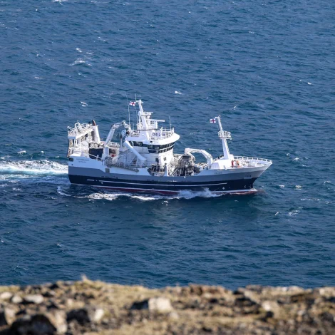 Vesturbúgvin landað í Miðvági