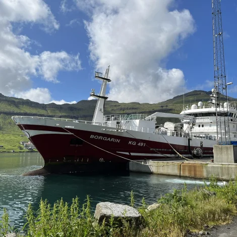 Borgarin landar í Fuglafirði