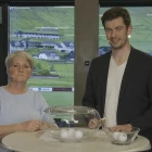 Hanna Olsen og Heðin Arge, vertur í Televarpinum (Skíggjamynd: Tv.fo)