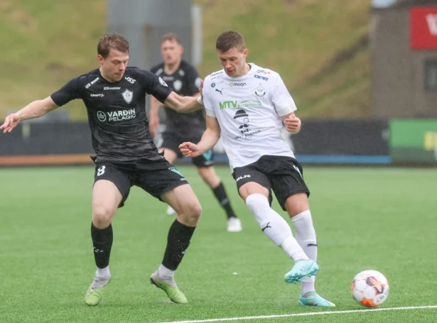 Nikolei Johannesen og TB gjørdu bart móti B36 í kvøld (Savnsmynd: Sverri Egholm)