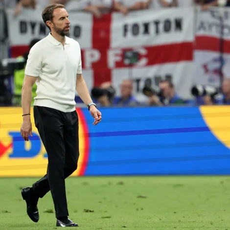 Gareth Southgate var ikki heilt nøgdur eftir avrikið í 1-1 dystinum (Mynd: EPA)