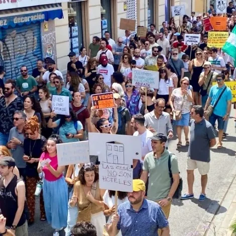 Mótmæltu hópferðavinnu í Malaga