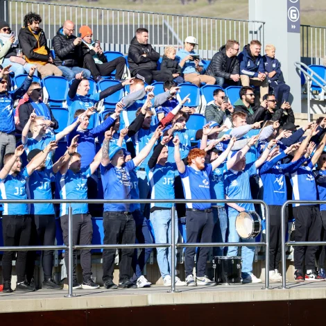 Frá heimadystinum móti FC Differdange. (Savnsmynd: Sverri Egholm)