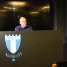 Henrik Rydström, venjari hjá Malmö FF, til tíðindafundin í dag. (Mynd: Áron Vest)