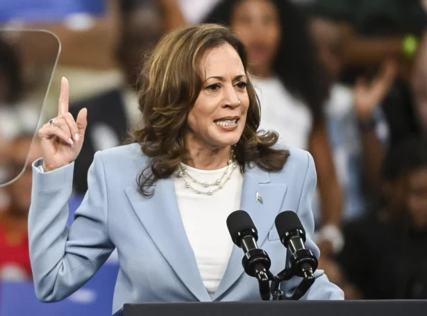 Kamala Harris, varaforseti og forsetavalevni hjá Demokratunum (Mynd: EPA)