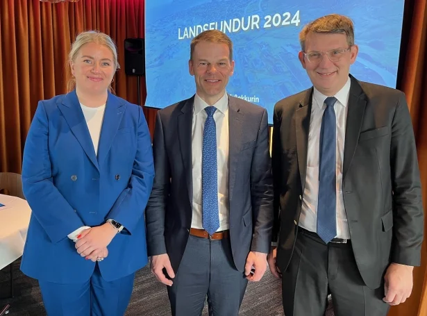 Anna Falkenberg, Bárður á Steig Nielsen og Troels Lund Poulsen, formaður í Vinstra