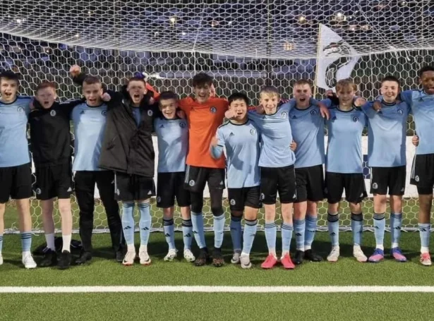 Yngstu liðini hjá Víkingi og B36 hittast (U13) - Mynd: vikingur.fo