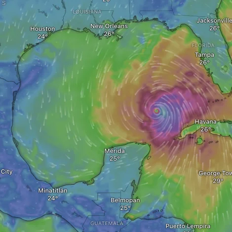 Ódnin Helene nærkast Florida