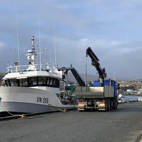 Skálafossur landar í Havn