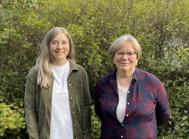 Hanna Højgaard, til vinstru, og Lydia Didriksen