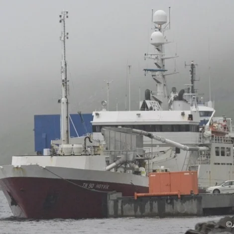 Hoyvik hevur landað í Fuglafirði