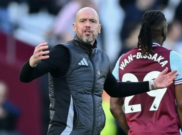 Erik ten Hag. Ósigurin móti West Ham í gjár er helst orsøkin til, at hann nú er fyrrverandi venjari í Manchester United (Mynd: EPA)