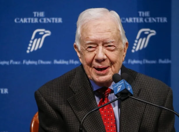 Jimmy Carter andaðist sunnudagin, 100 ára gamal (Mynd: EPA)