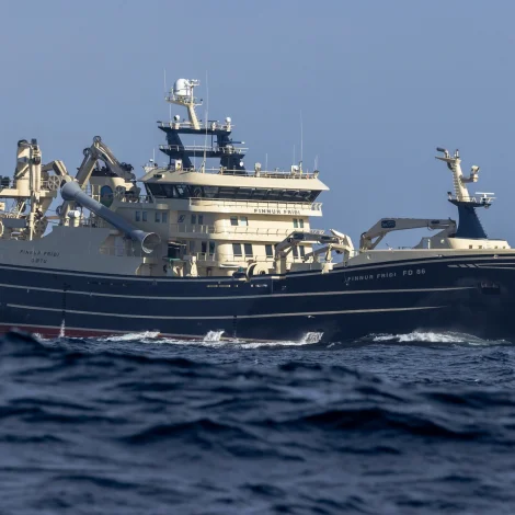 Finnur Fríði landar í Noregi