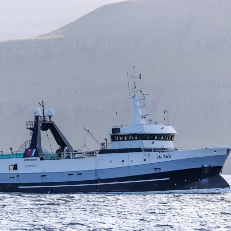 Norðfinnur landað í Miðvági