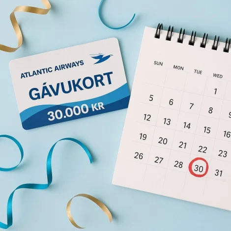 Lutaseðilin nr. 114 vann eitt gávubræv á 30.000kr frá Atlantic Airways