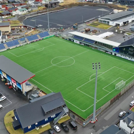 Klaksvík verður karmur um helmingin av dystunum í bólkaspælinum og um eina hálvfinalu (Mynd: FSF)