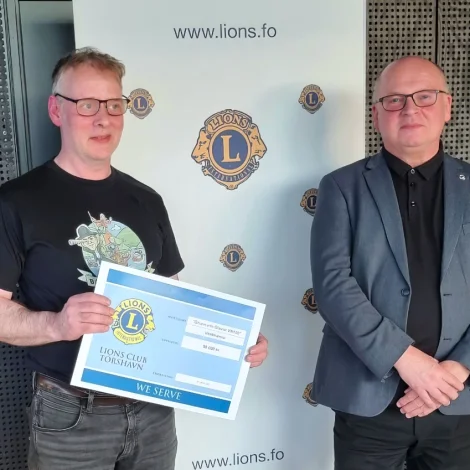 Lions letur 50.000 krónur til Ólavur VN 138