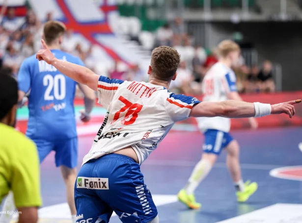 Óli Mittún spældi sín higartil besta dyst fyri GOG í gjár. 20-ára gamli hoyvíkingurin gav PSG høvuðbrýggj í samfullar 60 minuttir (Mynd: Sverri Egholm)