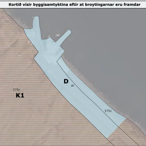Kunngerð: Broyting av byggisamtyktini fyri øki á Oyragjógv