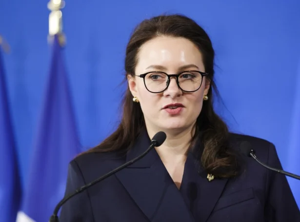 Julija Svyrydenko verður helst nýggjur forsætisráðharri í Ukraina (Mynd: EPA)
