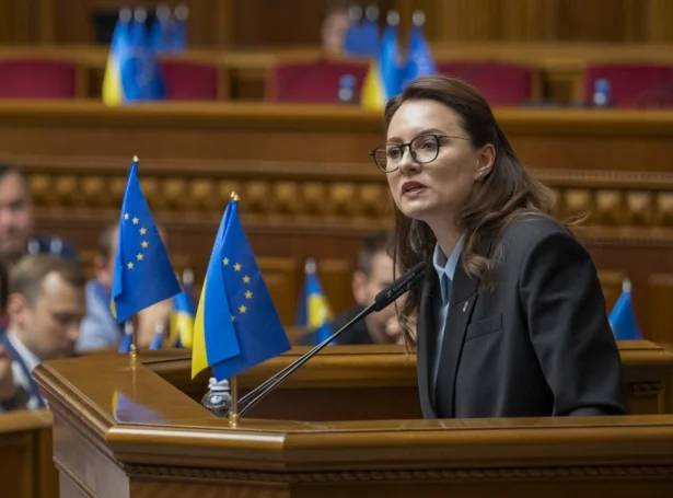 Julija Svyrydenko, nýggi forsætisráðharrin í Ukraina (Mynd: EPA)