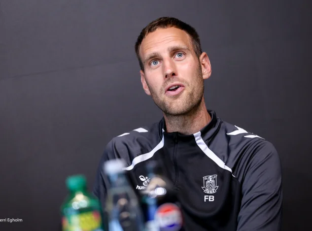 Ungi Brøndby-venjarin var ikki nøgdur við avrikið hjá hansara liði eftir leiðslumálið (Mynd: Sverri Egholm)