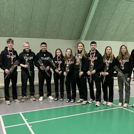 Føroyski hópurin (Mynd: Føroya Badmintonsamband)