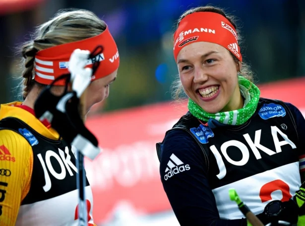 Laura Dahlmeier avmyndað í 2019 (Mynd: EPA)