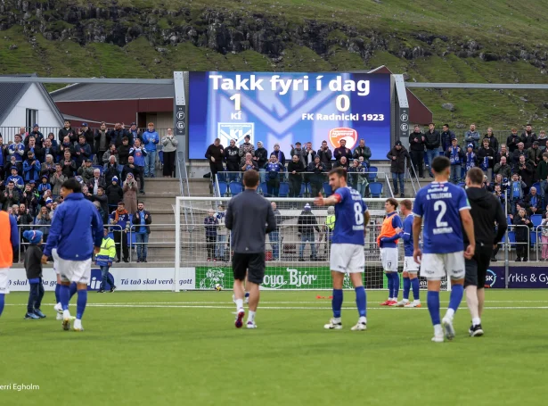 KÍ hevur takkað fyri seg á Djúpumýru hetta evropeiska summarið við tveimum sigrum og víðari luttøku. Í morgin verður tað á Tórsvølli móti mótstøðu úr Hvítarusslandi (Mynd: Sverri Egholm)