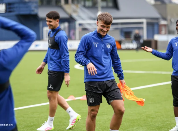 AB spældi aftur ein flottan dyst, men við fyrsta máli hansara í ár skoraði 24-ára gamli klaksvíkingurin til 3-4 (Savnsmynd: Sverri Egholm)