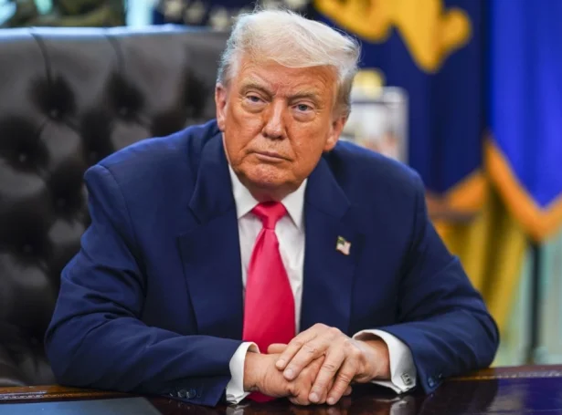 Amerikanski forsetin, Donald Trump (Mynd: EPA)