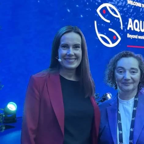 Sirið Stenberg á Aqua Nor í Tróndheimi