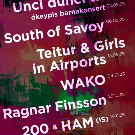 KONSERTSKRÁIN HJÁ LISTASTOVUNI FYRI HEYSTIÐ 2025 KLÁR