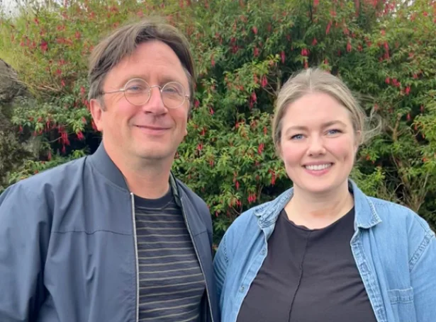 Niels Uni Dam, formaður, og Ásla Leila Birgirsdóttir Johansen, næstforkvinna fyri Demokratia