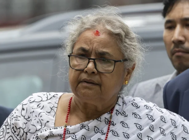 Sushila Karki gjørdist í gjár fyrsti kvinnuligi forsætisráðharrin í Nepal (Mynd: EPA)