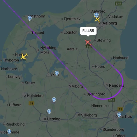 Flogvøllurin í Kastrup stongdur