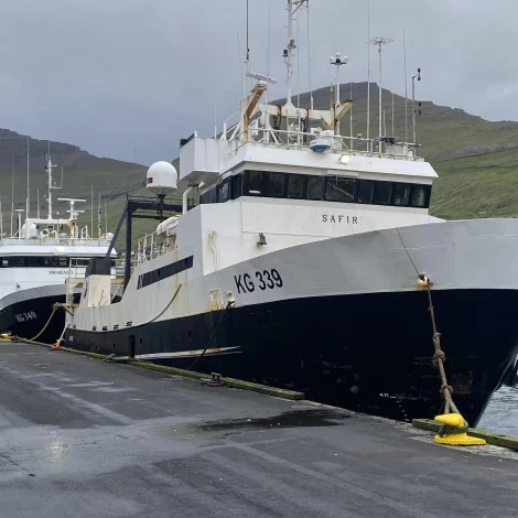 Safir og Smaragd landaðu á Kósini í gjár