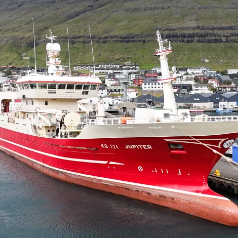 Jupiter farin at fiska sild