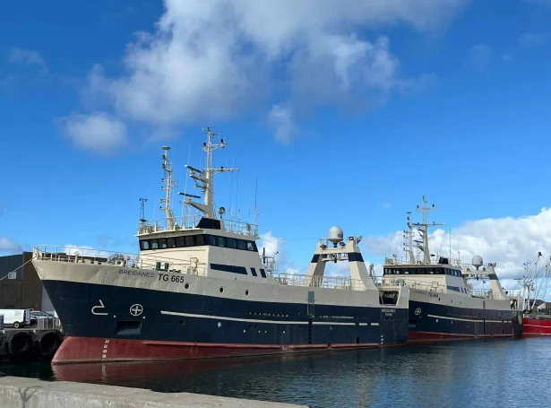 Breiðanes og Hamranes eru dagførdir í Thyborøn seinastu mánaðirnar (Mynd: Gert Vejen)