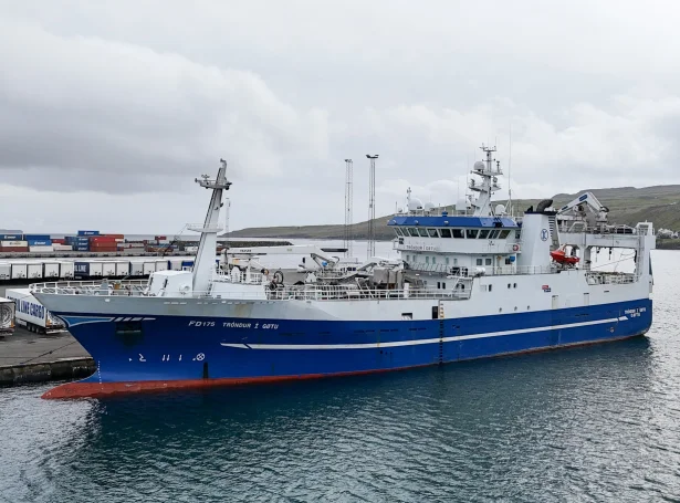 Núverandi Tróndur í Gøtu er gamli Finnur Fríði og skifti navn tá ið Tróndur í Gøtu bleiv seldur til Noregs í fjør (Savnsmynd: Kiran Jóanesarson)