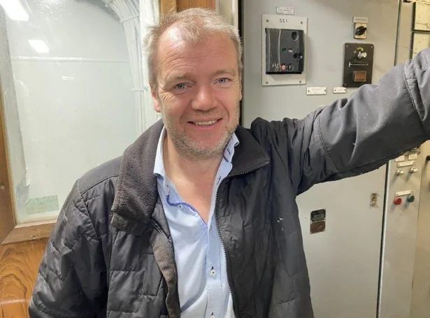John Martin Poulsen, skiparan á Hamranesi (Mynd: Sjómansmissiónin)
