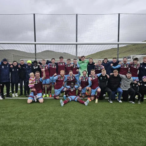 AB'arar kunnu fegnast um eina afturvendan (Mynd: Argja Bóltfelag)