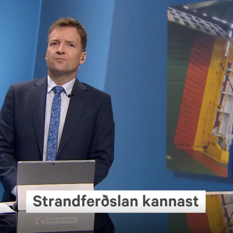 Myndin á skíggjanum hjá KvF vísti ikki veruleikan