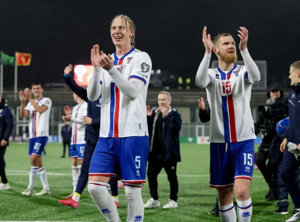 Miðverjarnir vóru við at halda Montenegro frá veruligum málmøguleikum - Odmar Færø var liðformaður í kvøld og tók stóra ábyrgd (Mynd: Sverri Egholm)