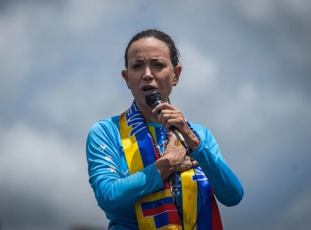 María Corina Machado úr Venesuela fær friðarheiðursløn Nobels í ár (Mynd: EPA)