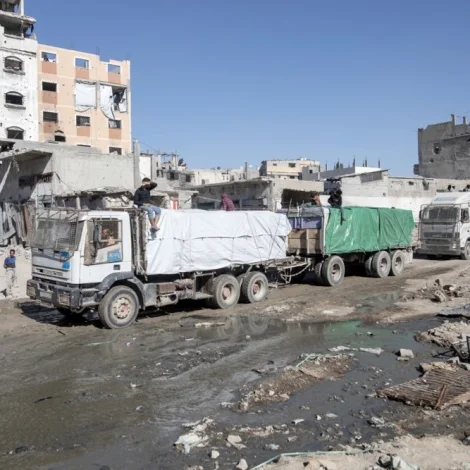 Gaza fingið 3000 tons av matvørum seinastu vikuna