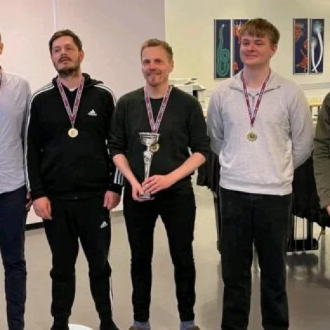 FM-vinnarar 1925 - Havnar Telvingarfelag. Bara tveir av hesum telvaðu sunnudagin